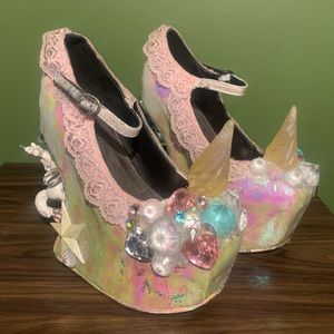 Handmade Unicorn Platform Heels 7